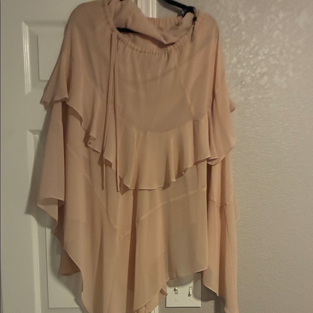 BCBGMaxAzria Blush Layered Blouse